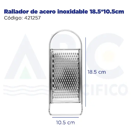 [421257] Rallador de acero inoxidable 18.5*10.5cm