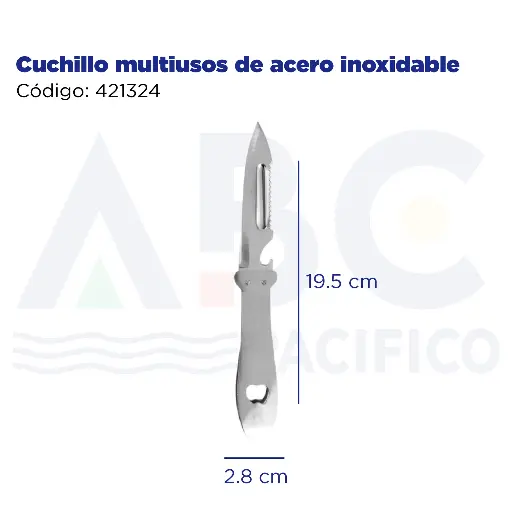 [421324] Cuchillo multiusos de acero inoxidable