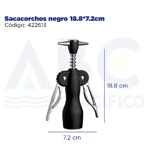 [422613] Sacacorchos negro 18.8*7.2cm