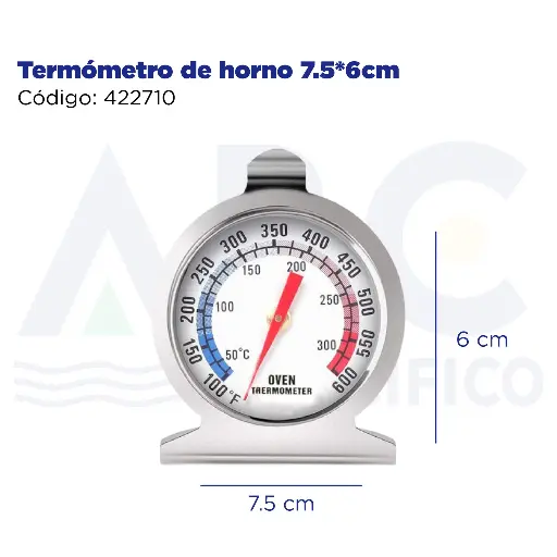 [422711] Termómetro de horno 7.5*6cm
