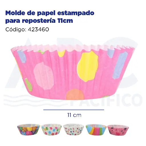 [423460] Molde de papel estampado para repostería 11cm