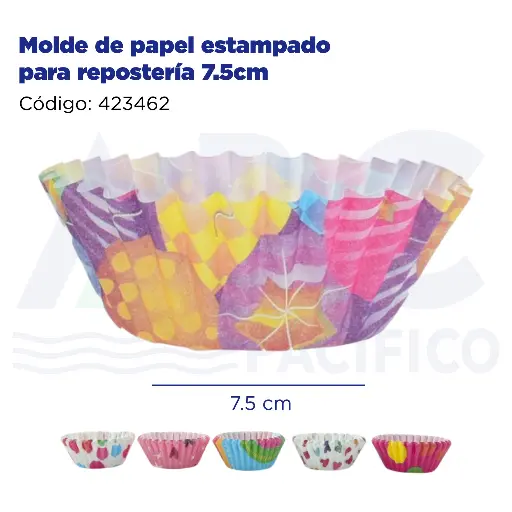 [423462] Molde de papel estampado para repostería 7.5cm