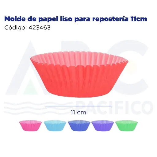 [423463] Molde de papel liso para repostería 11cm