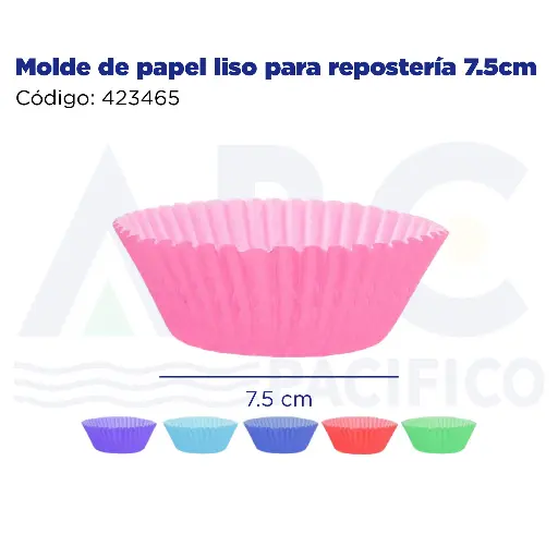 [423465] Molde de papel liso para repostería 7.5cm