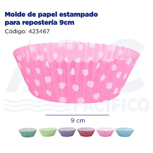 [423467] Molde de papel estampado para repostería 9cm