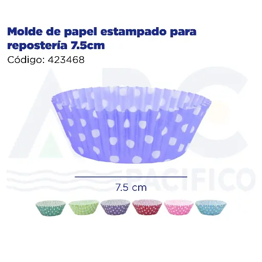 [423468] Molde de papel estampado para repostería 7.5cm