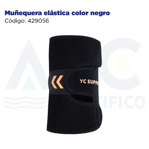 [429056] Muñequera elástica color negro