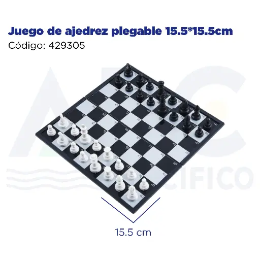 [429305] Juego de ajedrez plegable 15.5*15.5cm