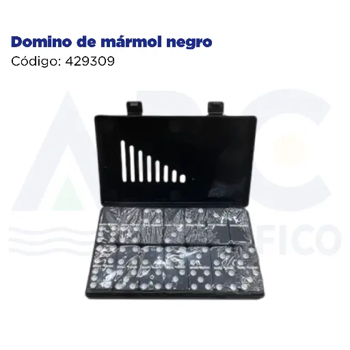 [429309] Domino de mármol negro