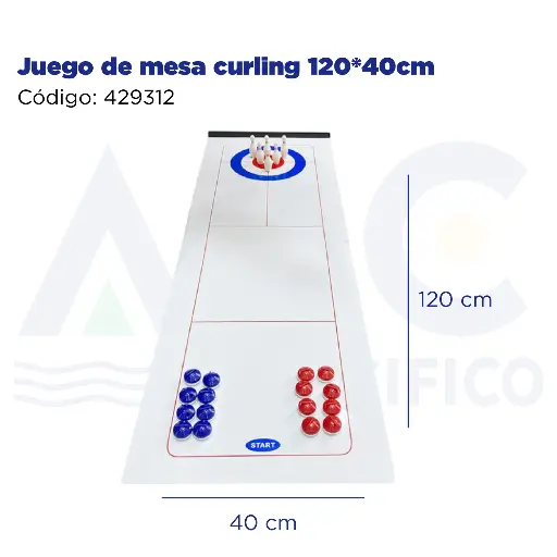 [429312] Juego de mesa curling 120*40cm
