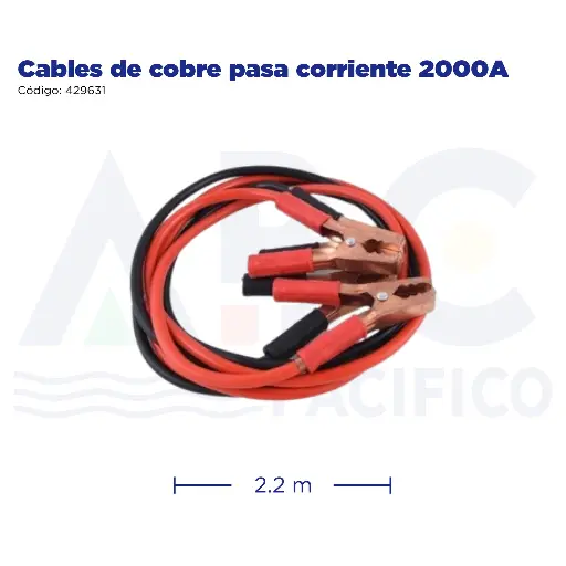 [429631] Cables de cobre pasa corriente 2000A