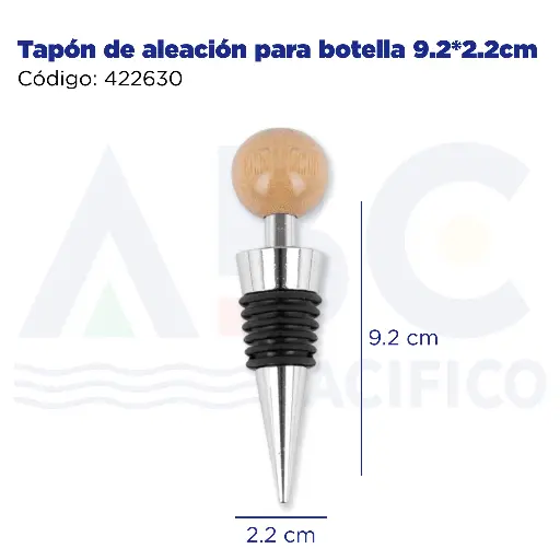[422630] Tapón de aleación para botella 9.2*2.2cm