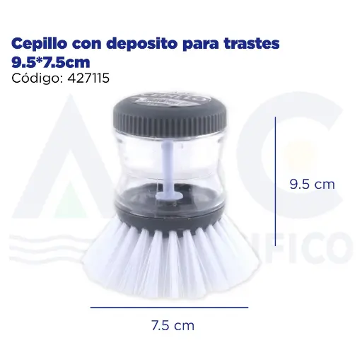 [427115] Cepillo con deposito para trastes 9.5*7.5cm