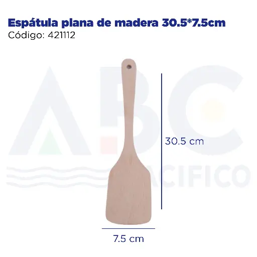 [421112] Espátula plana de madera 30.5*7.5cm