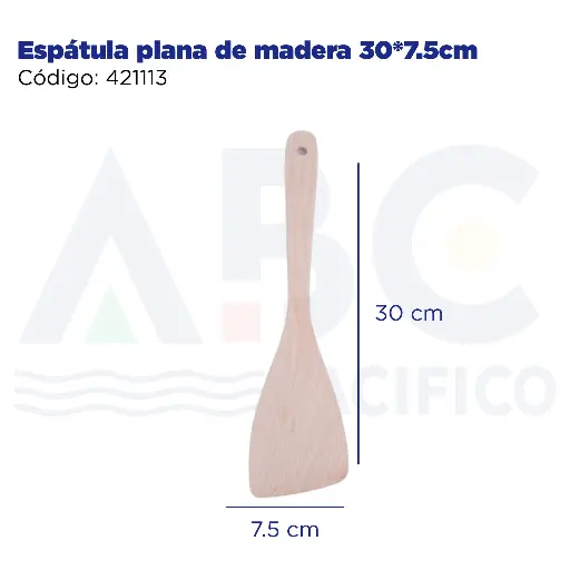 [421113] Espátula plana de madera 30*7.5cm
