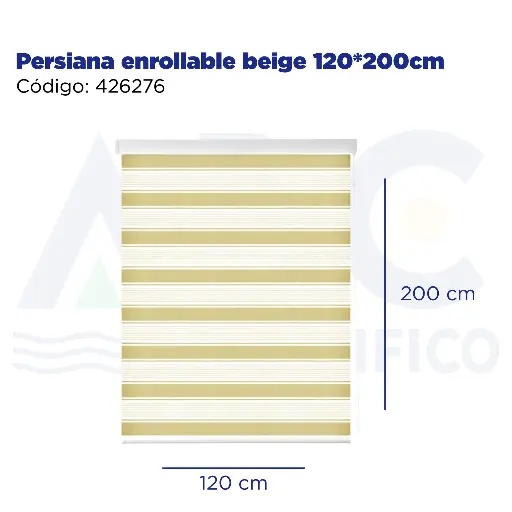 [426276] Persiana enrollable beige 120*200cm