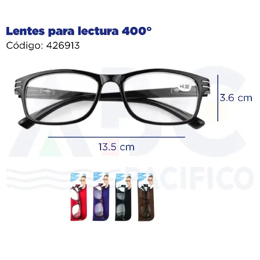 [426913] Lentes para lectura 400°