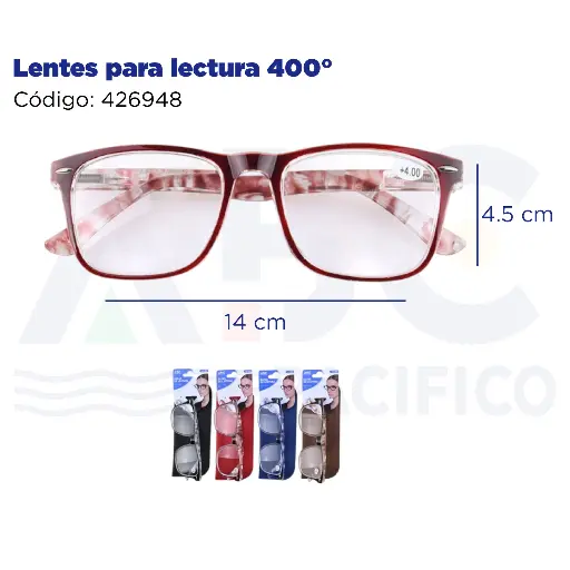 [426948] Lentes para lectura 400°