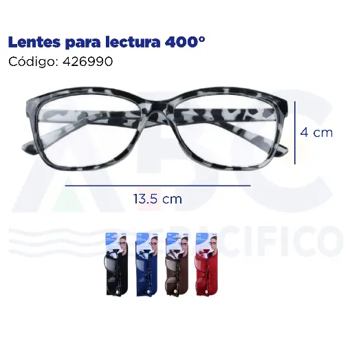[426990] Lentes para lectura 400°