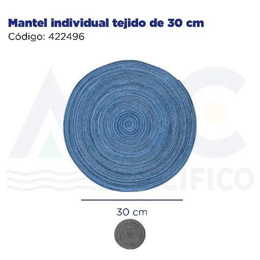 [422496] Mantel individual tejido de 30 cm