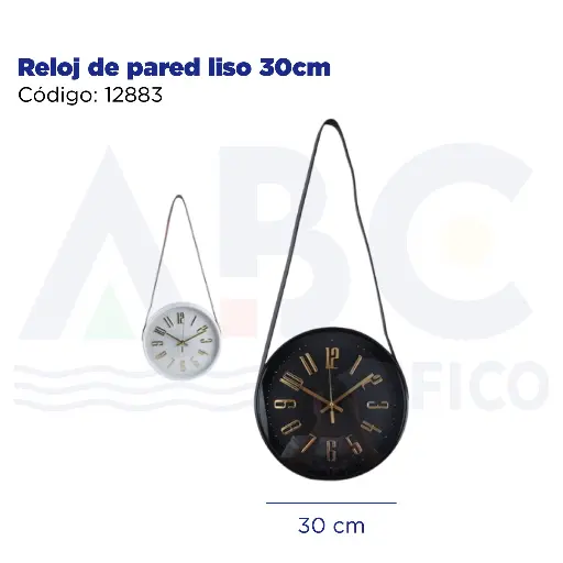 [12883] Reloj de pared liso 30cm