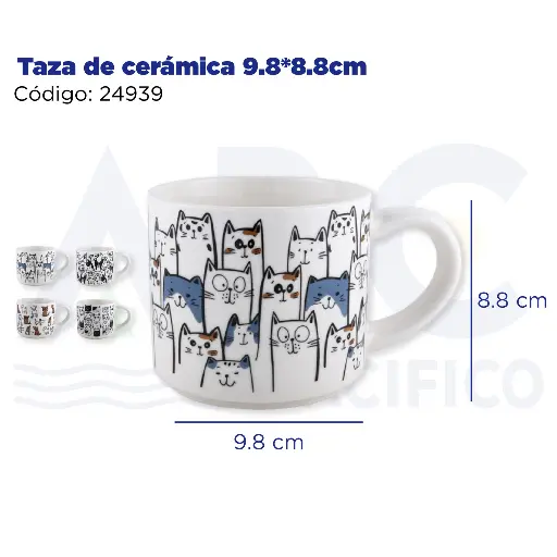 [24939] Taza de cerámica 9.8*8.8cm