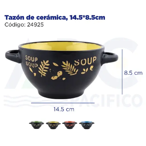 [24925] Tazón de cerámica, 14.5*8.5cm