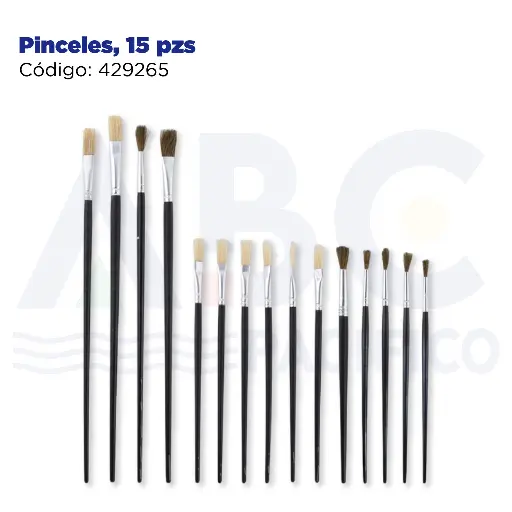 [429265] Pinceles, 15 pzs