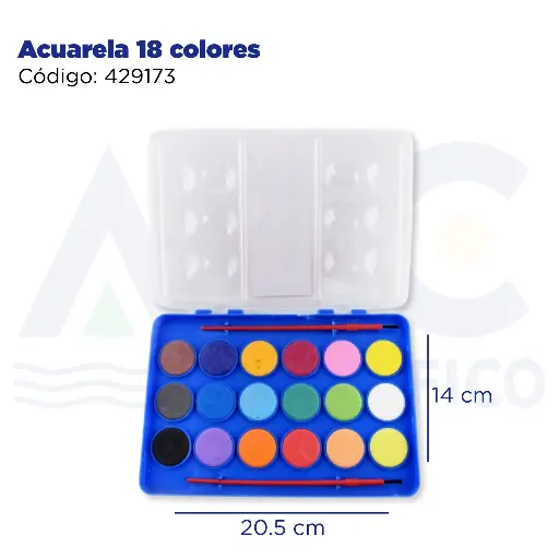 [429173] Acuarela 18 colores