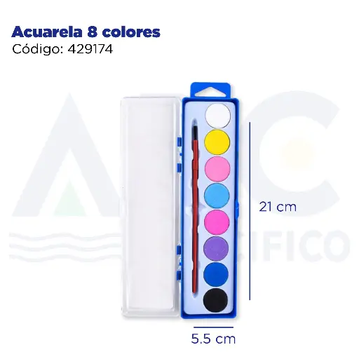 [429174] Acuarela 8 colores