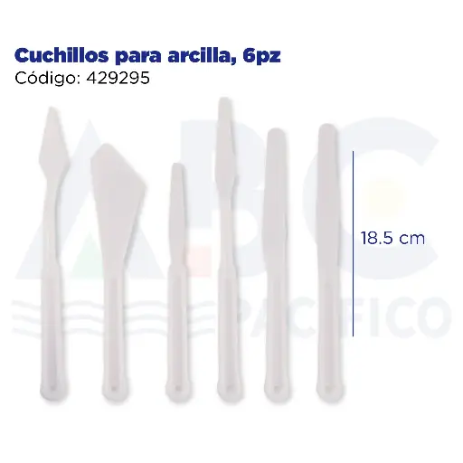 [429295] Cuchillos para arcilla, 6pz