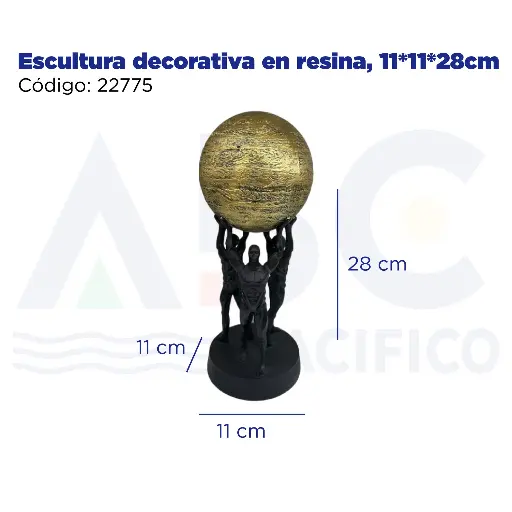 [22775] Escultura decorativa en resina, 11*11*28cm