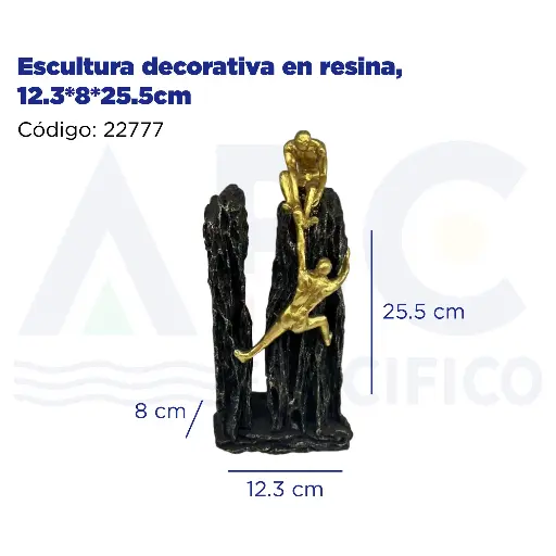 [22777] Escultura decorativa en resina, 12.3*8*25.5cm