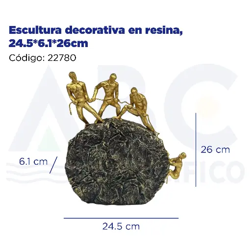 [22780] Escultura decorativa en resina, 24.5*6.1*26cm