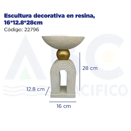 [22796] Escultura decorativa en resina, 16*12.8*28cm
