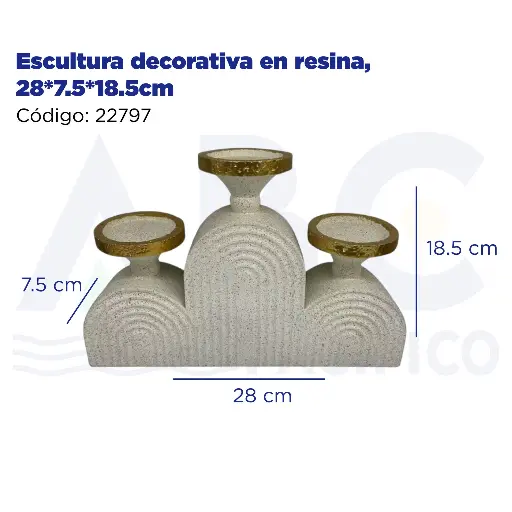 [22797] Escultura decorativa en resina, 28*7.5*18.5cm