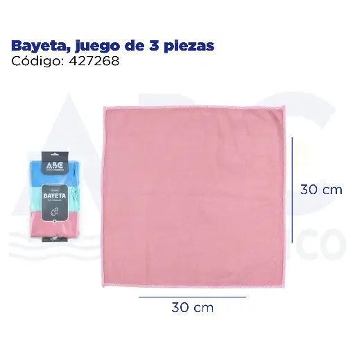 [427268] Bayeta, juego de 3 piezas