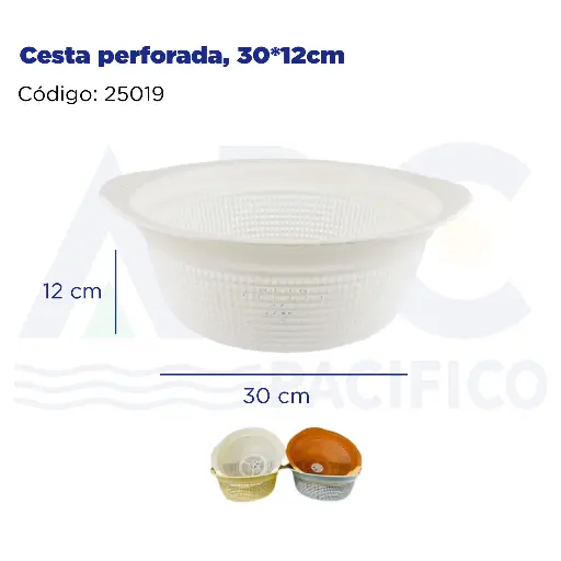 [25019] Cesta perforada, 30*12cm