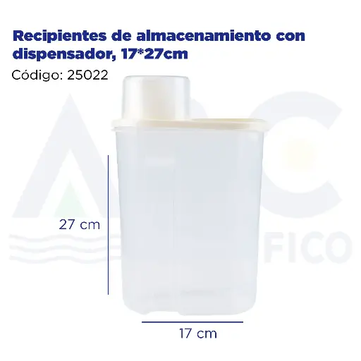 [25022] Recipientes de almacenamiento con dispensador, 17*27cm