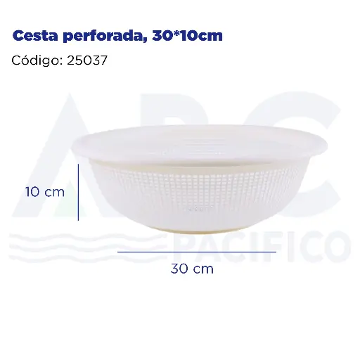 [25037] Cesta perforada, 30*10cm