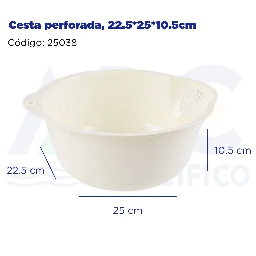 [25038] Cesta perforada, 22.5*25*10.5cm