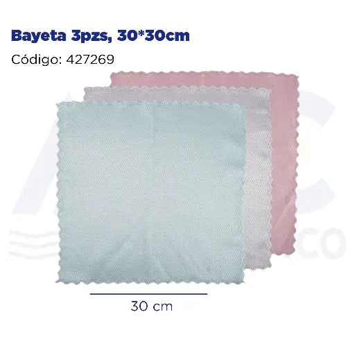 [427269] Bayeta 3pzs, 30*30cm