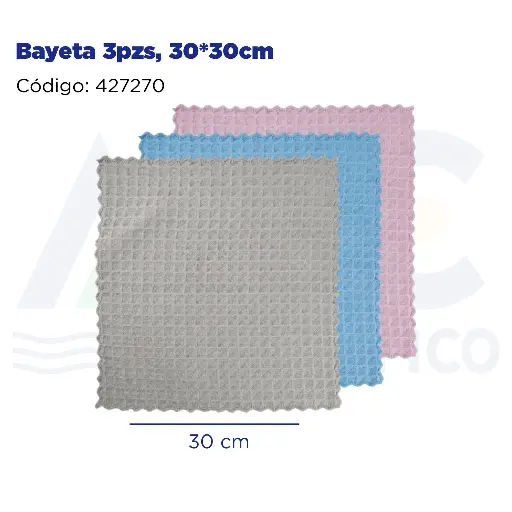 [427270] Bayeta 3pzs, 30*30cm