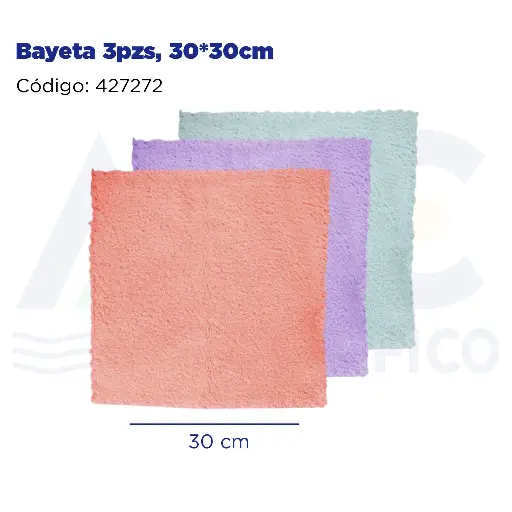 [427272] Bayeta 3pzs, 30*30cm
