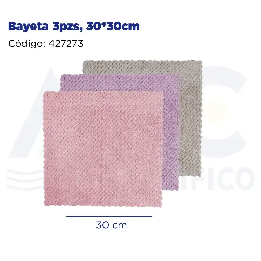 [427273] Bayeta 3pzs, 30*30cm