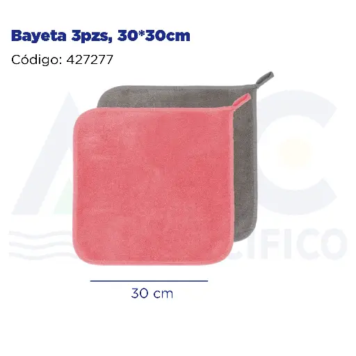 [427277] Bayeta 3pzs, 30*30cm