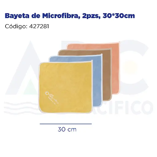 [427281] Bayeta de Microfibra, 2pzs, 30*30cm