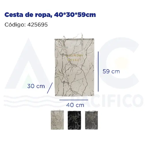 [425695] Cesta de ropa, 40*30*59cm