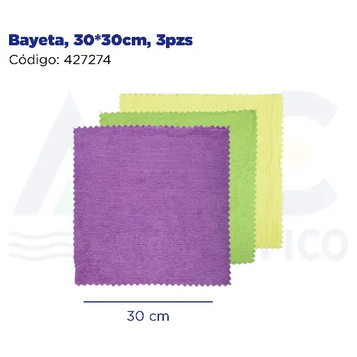 [427274] Bayeta, 30*30cm, 3pzs