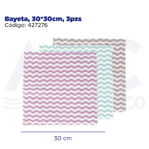 [427276] Bayeta, 30*30cm, 3pzs